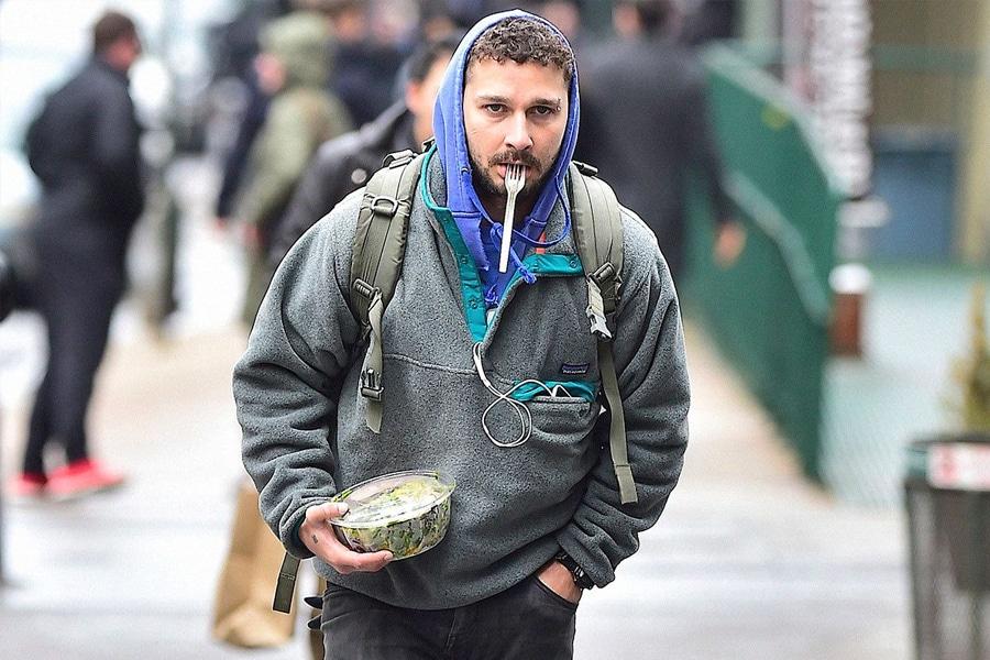 Shia Labeouf Holding lunch in new york