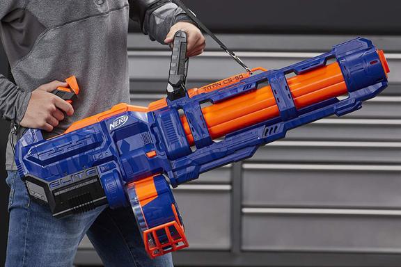 Nerf Blaster elite strap to handle the weight