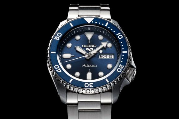 Seiko 5 Blue Dial watch