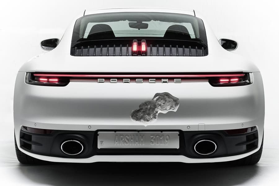 Daniel Arsham porsche 911 back view