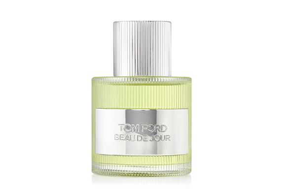 A bottle of Tom Ford Beau de Jour perfume