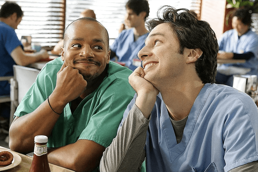 Zach Braff and Donald Faison launch Fake Doctors, Real Friends Scrubs podcast 1