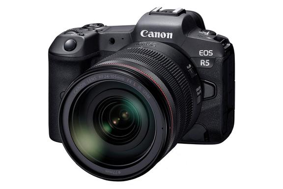 Canon Mirrorless EOS R5 lens open