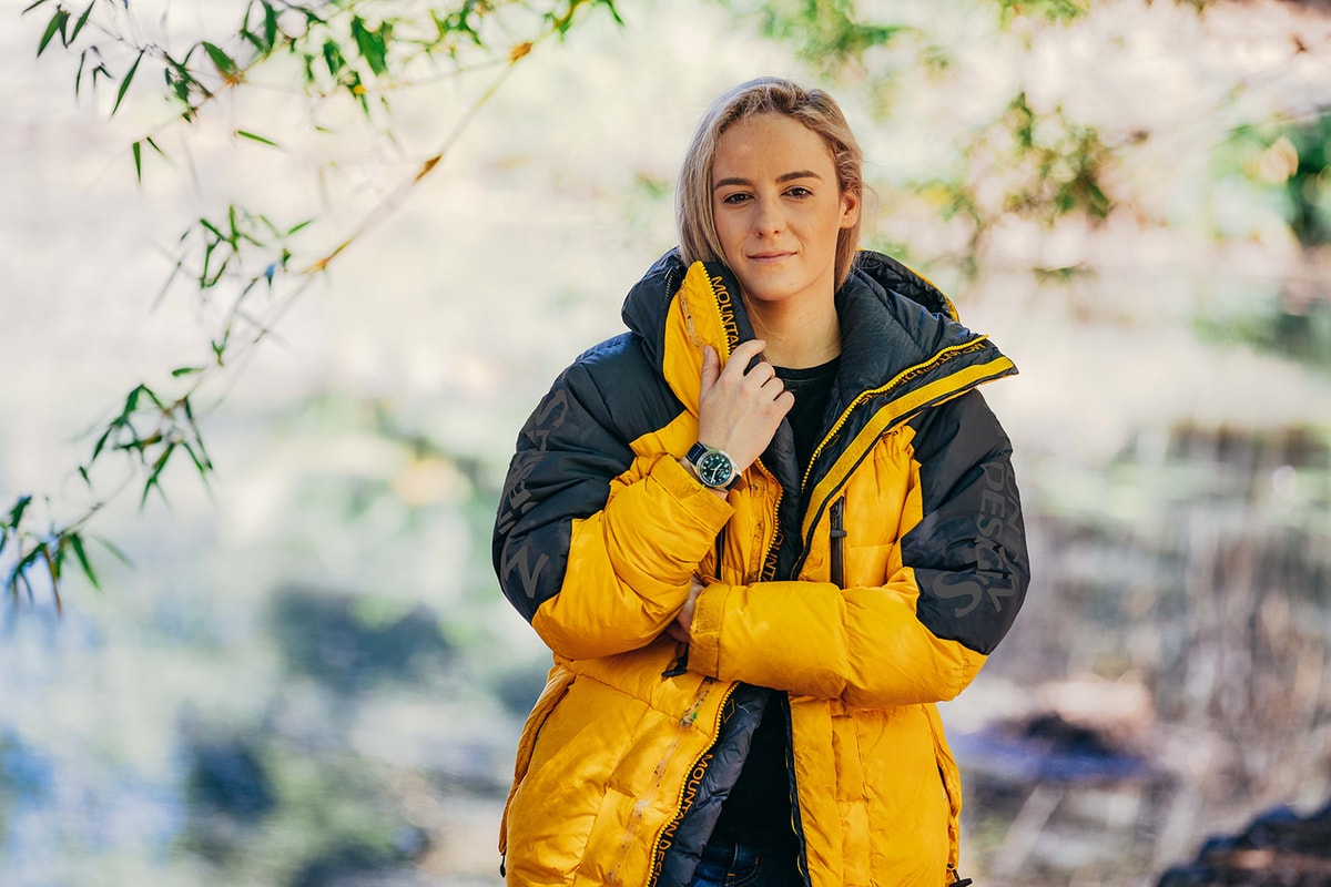 Alyssa Azar wearing a Longines Spirit L3.810.4.93.0