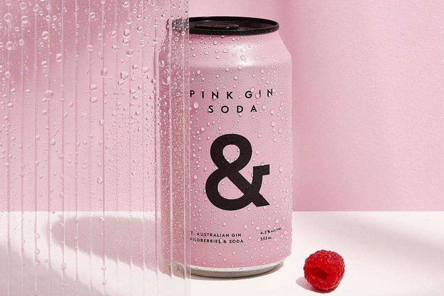 Can of Pink Gin Soda &