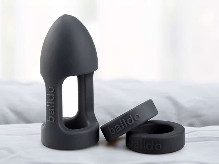 Balldo toy on a blanket