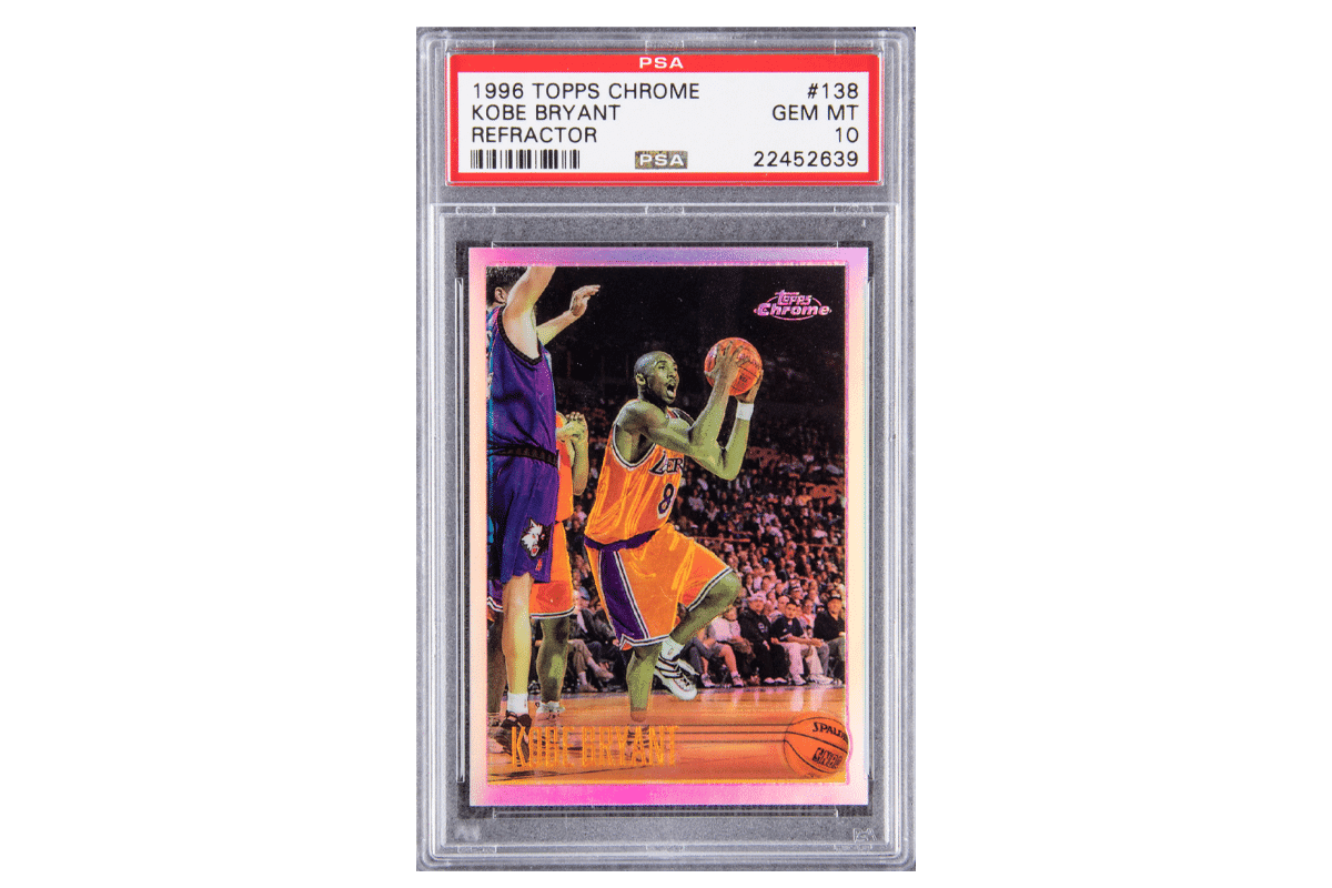 1996 97 topps chrome refractors kobe bryant rookie card