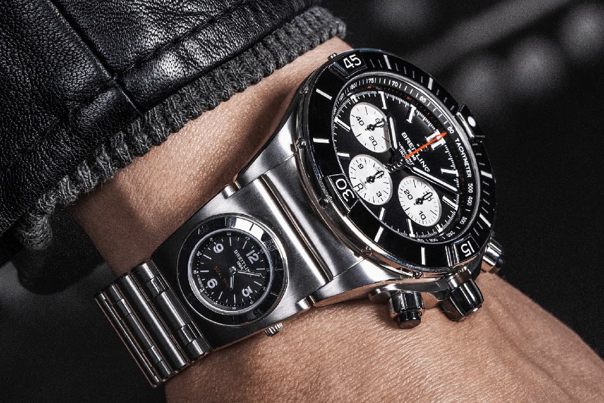 Breitling super chronomat with utc module 1