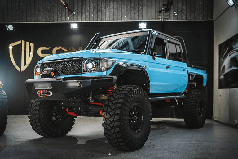 Pvs automotive 79 series landcruiser from front