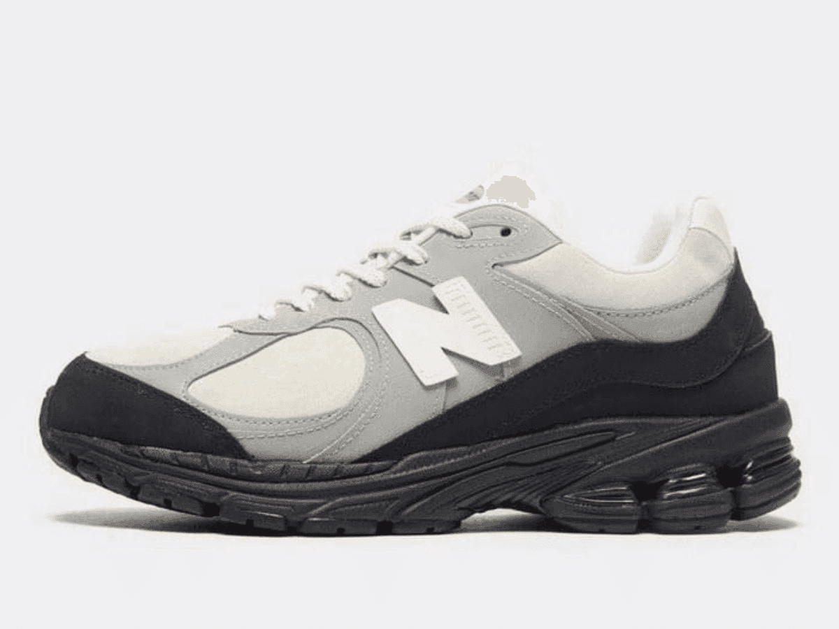 The basement x new balance 2002r white side on