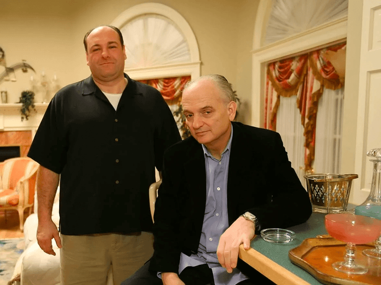 David Chase and James Gandolfini