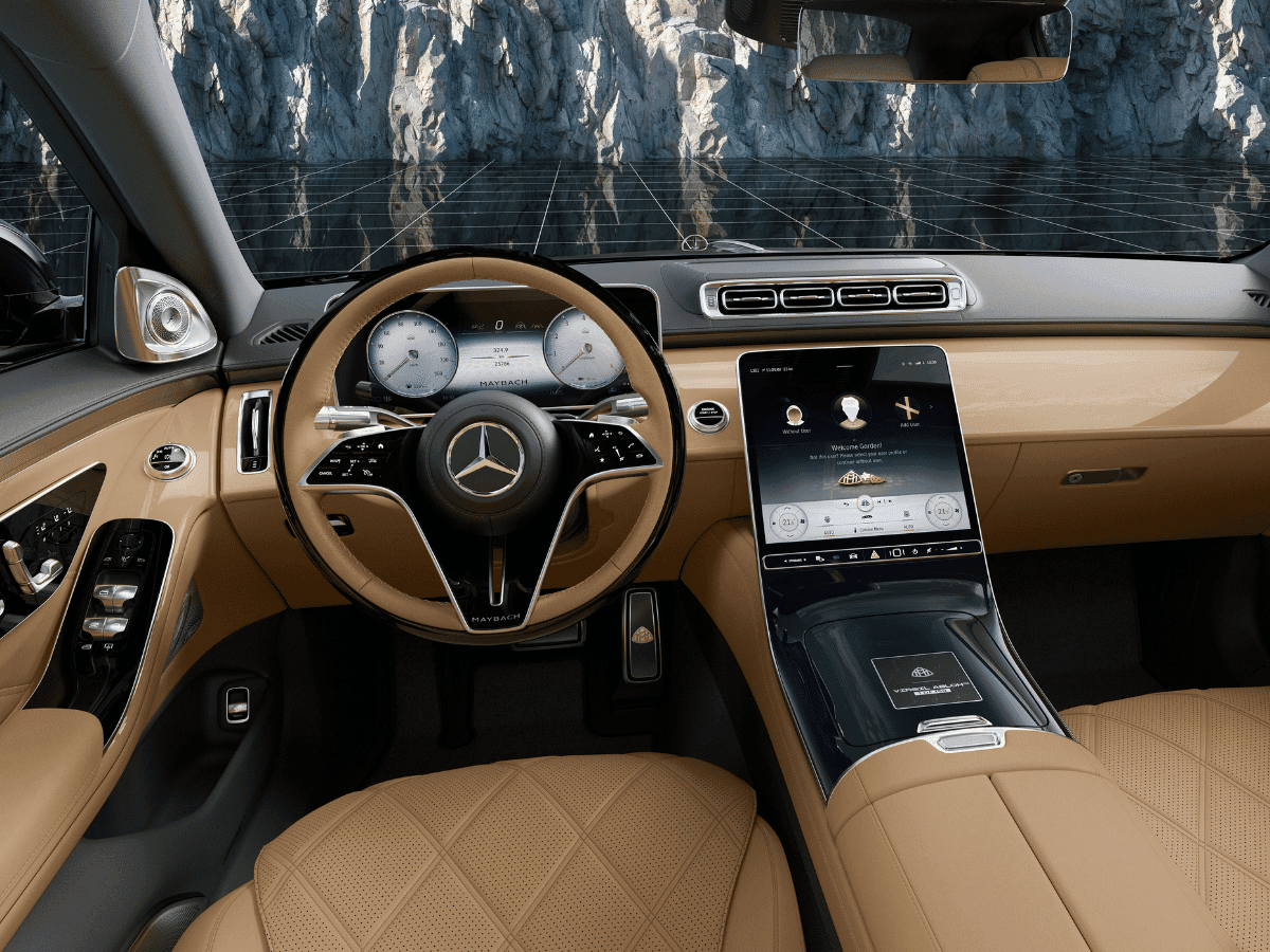 Mercedes maybach s680 by virgil abloh dashboard