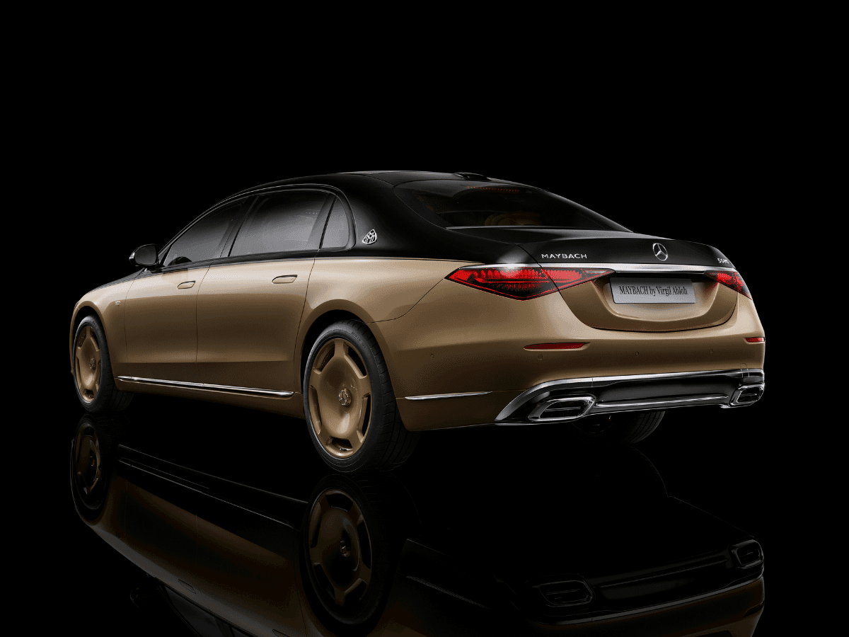 Mercedes maybach s680 by virgil abloh rear end 1