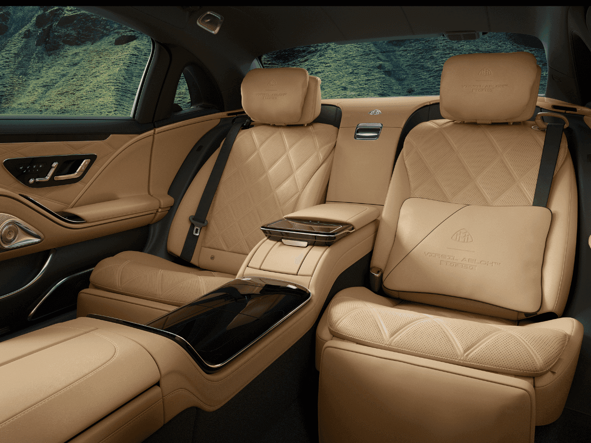 Mercedes maybach s680 by virgil abloh rear seats