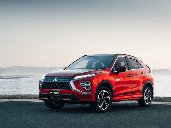 Mitsubishi eclipse cross by the water