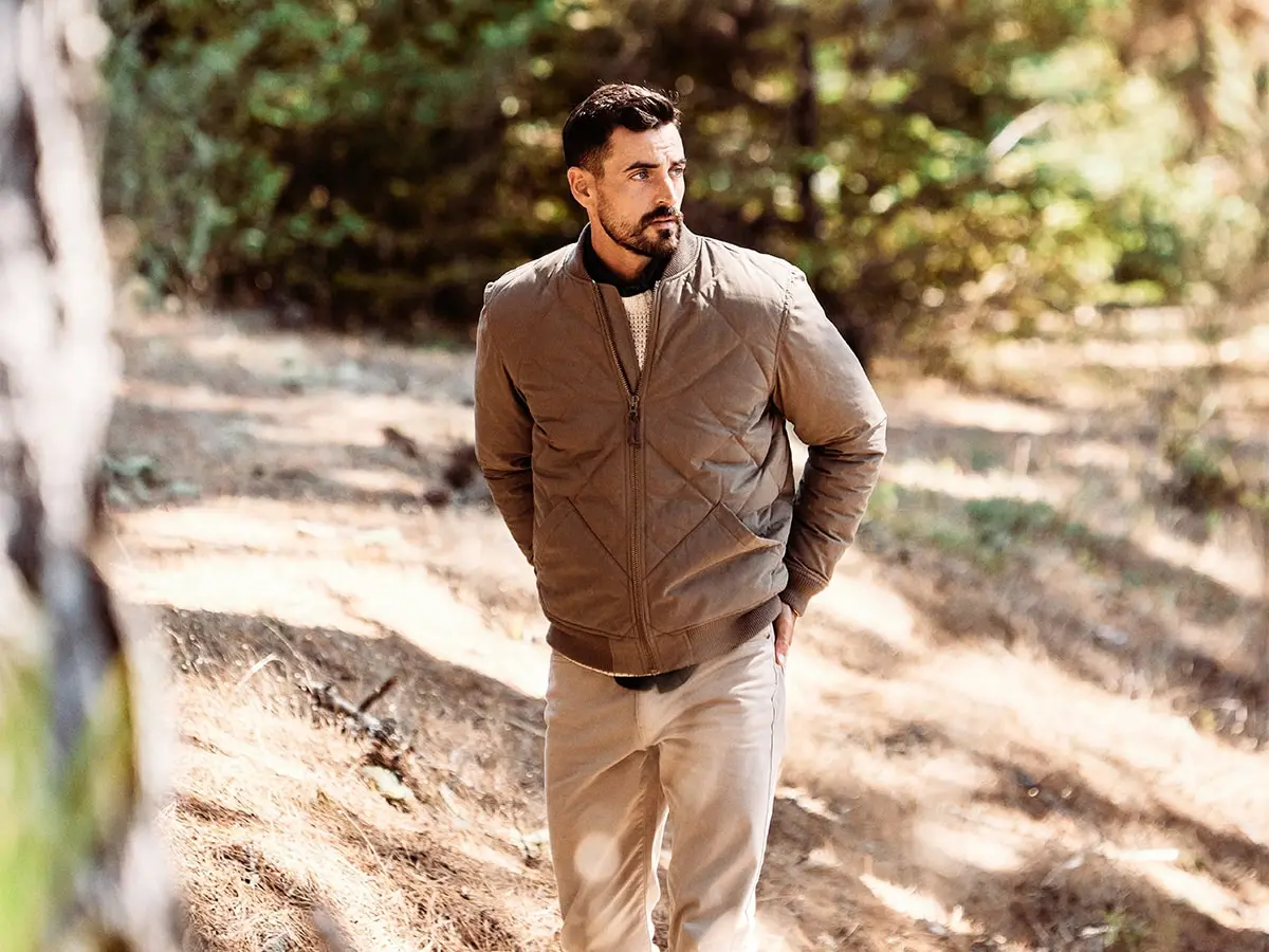 Huckberry x eddie bauer skyliner jacket feature