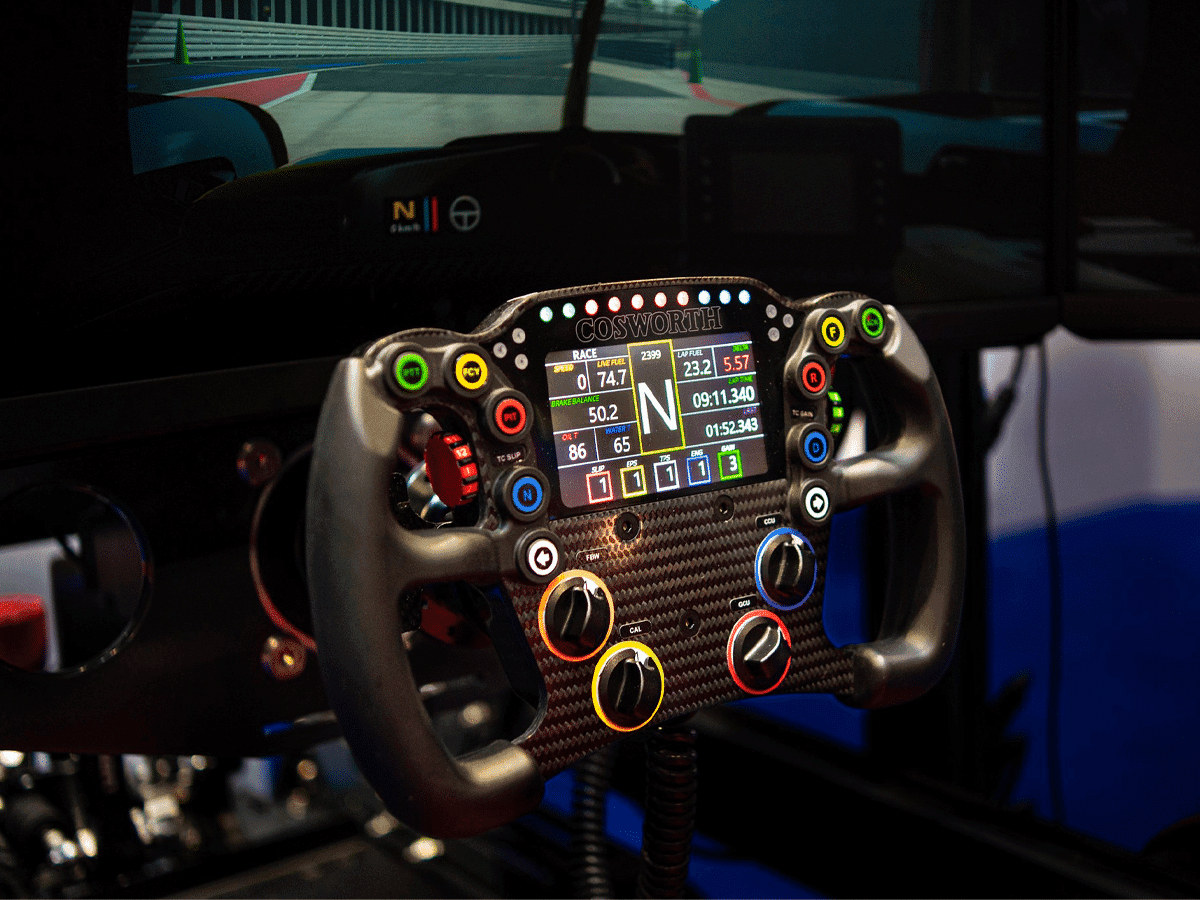 Cosworth 'CCW MkII Pro Sim' Steering Wheel | Image: Cosworth