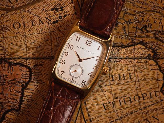 Hamilton Boulton watch that featured in 'Indiana Jones and the Dial of Destiny' (2023) | Image: Hamilton Watches