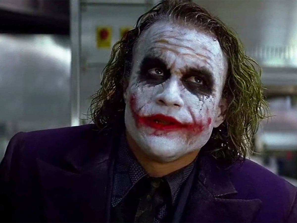 Heath Ledger as Joker in The Dark Knight