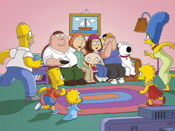 The Simpsons and Family Guy Cross Over