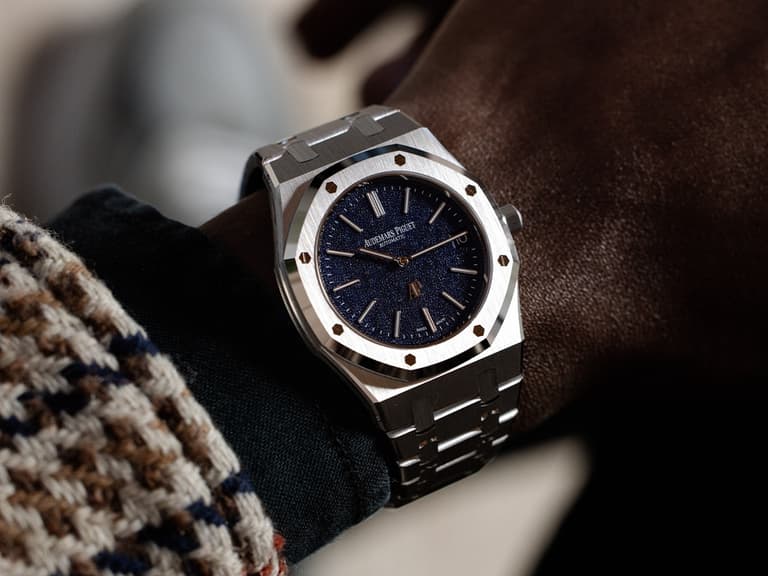 Audemars piguet royal oak jumbo extra thin on wrist 4