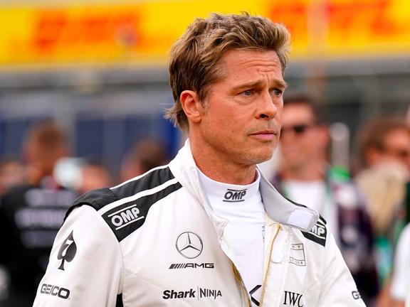 Brad Pitt F1 British Grand Prix 2023