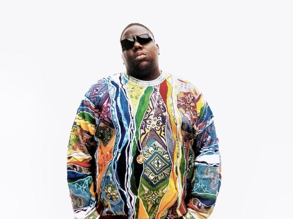 The Notorious B.I.G. | Image: COOGI Sweaters