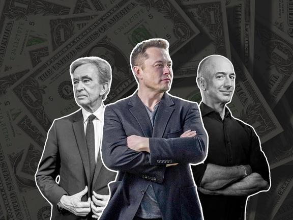 Bernard Arnault Elon Musk and Jeff Bezos are among the world's richest men | Image: Man of Many