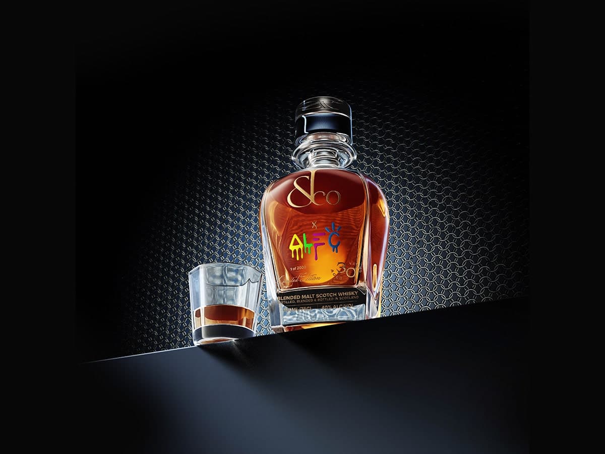 Jacob & Co x Alec Monopoly Blended Malt Scotch Whisky | Image: Jacob & Co