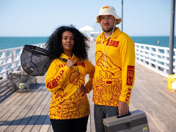 Xxxx reels in fishing shirt that helps save the great barrier reef 2