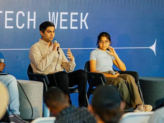 Pranjali Awasthi speaking at Miami Tech Week