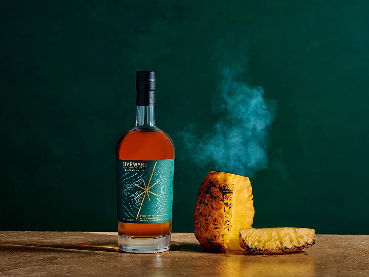 Starward Single Malt Australian Whisky Finished in ex-Lagavulin Barrels | Image: Starward Whsiky