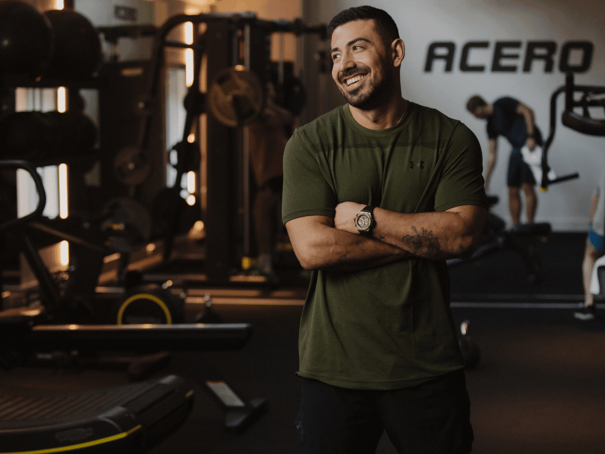 Celebrity trainer and ACERO owner Jono Castano wearing the latest Hublot Big Bang Unico Full Magic Gold | Image: Man of Many