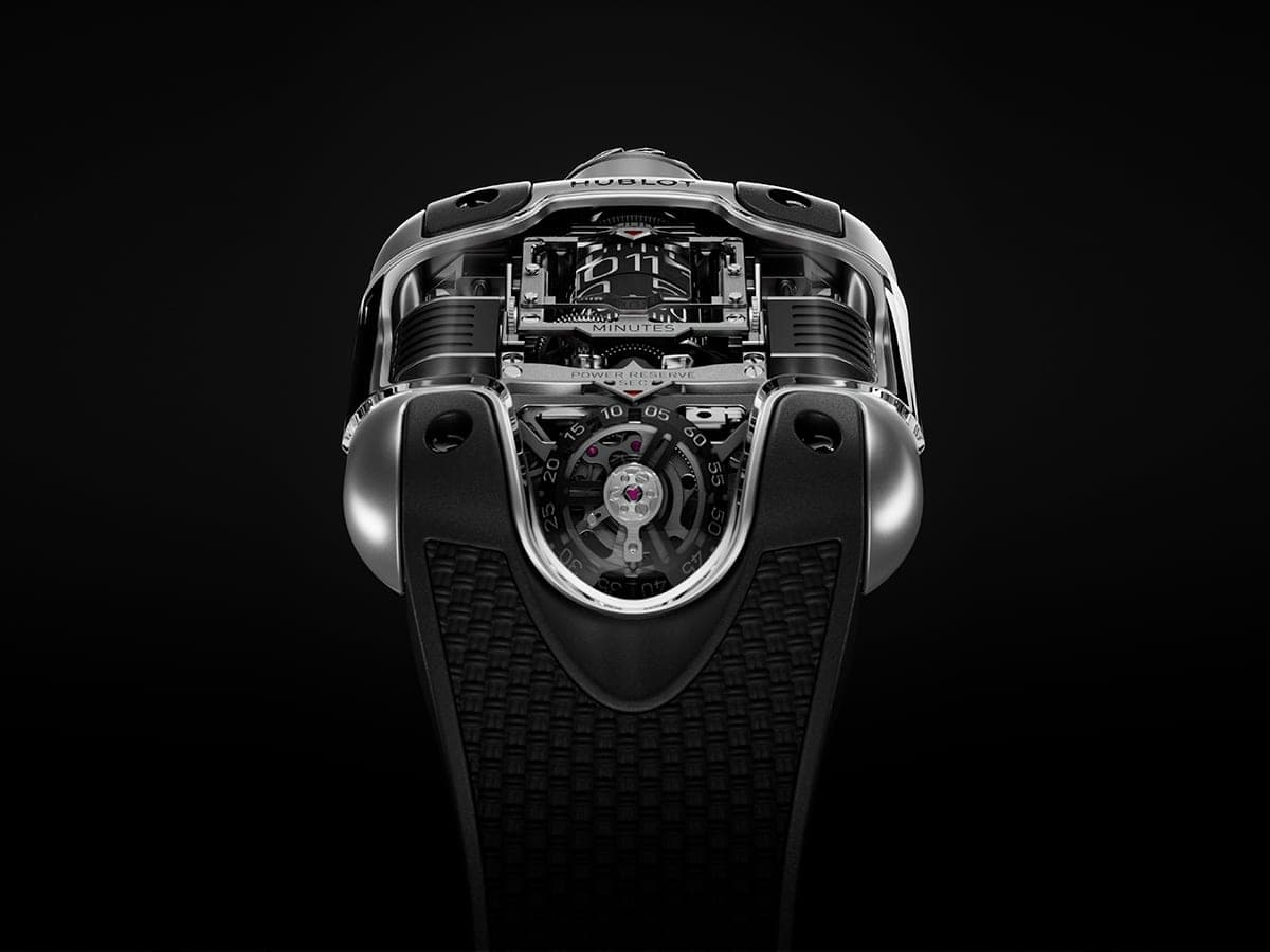 Hublot MP-10 Tourbillon Weight Energy System Titanium | Image: Hublot