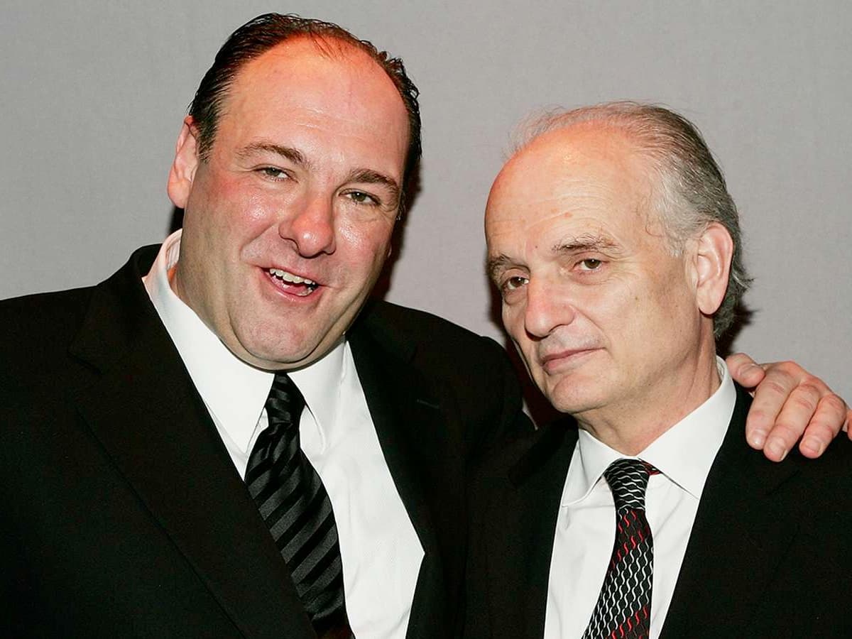 James gandolfini and 'the sopranos' creator david chase photo evan agostini getty
