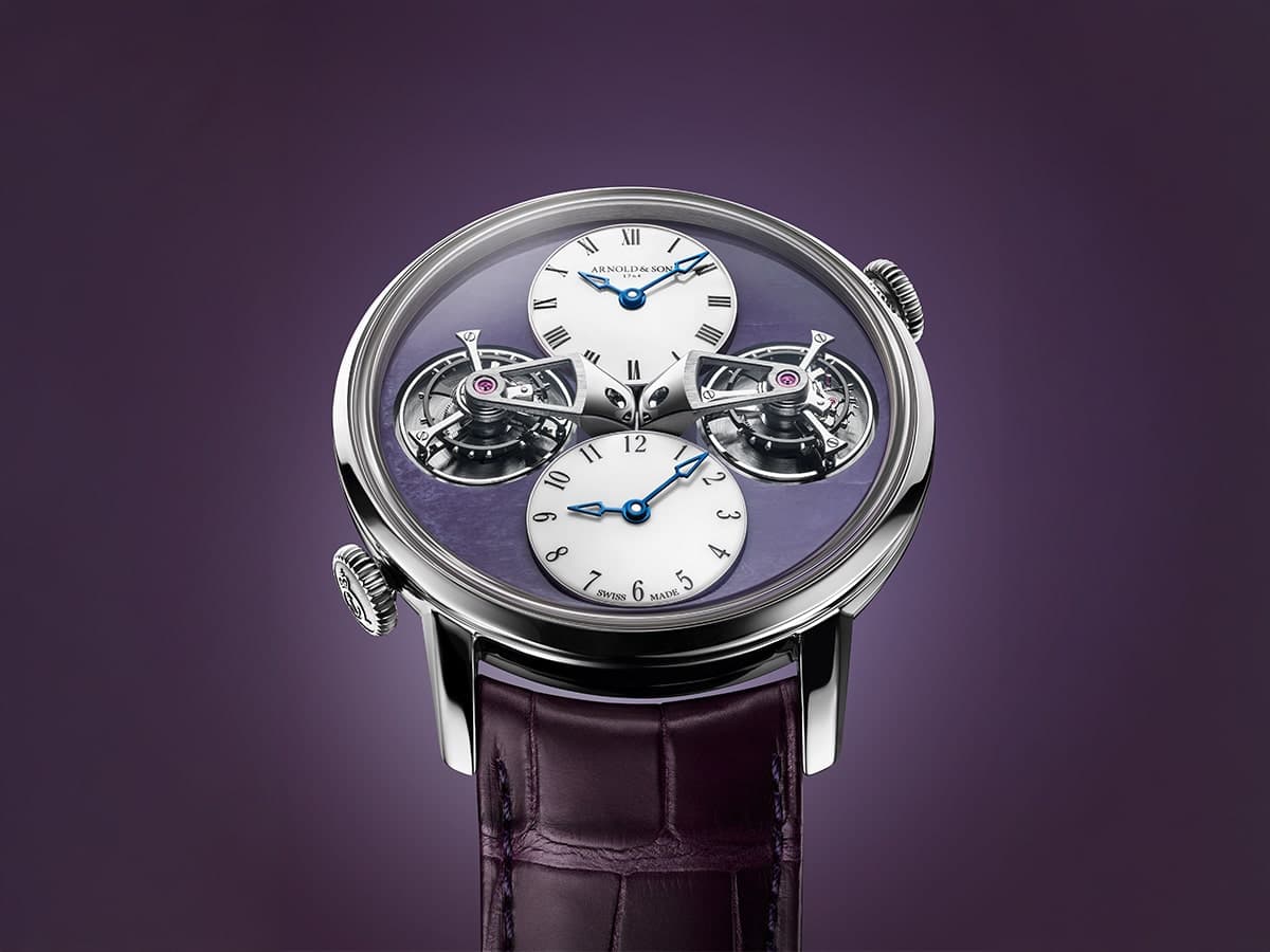 Arnold & Son Double Tourbillon Charoite Edition