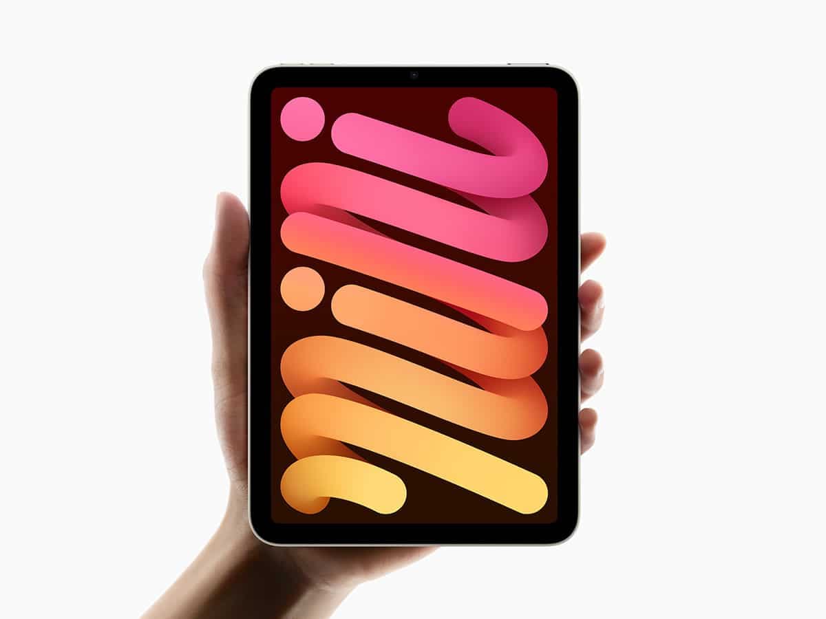 Ipad mini 7th generation in hand for size comparison