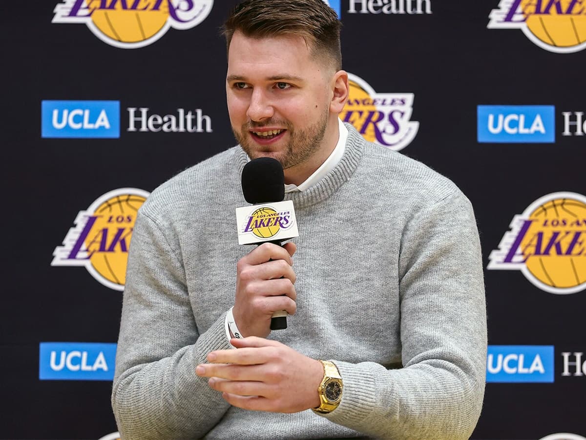 Luka doncic audemars piguet royal oak for press conference