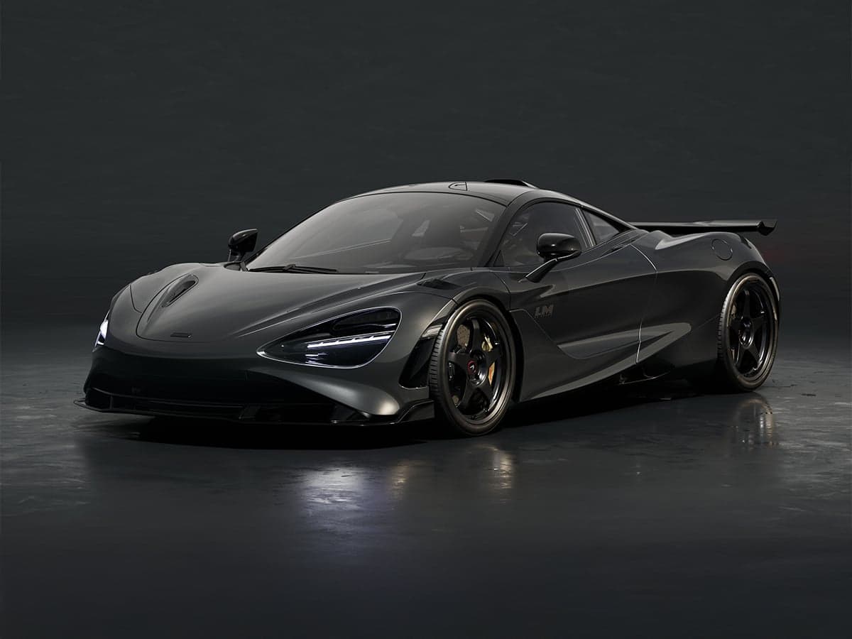 Hardcore mclaren 750s le mans edition in black front end