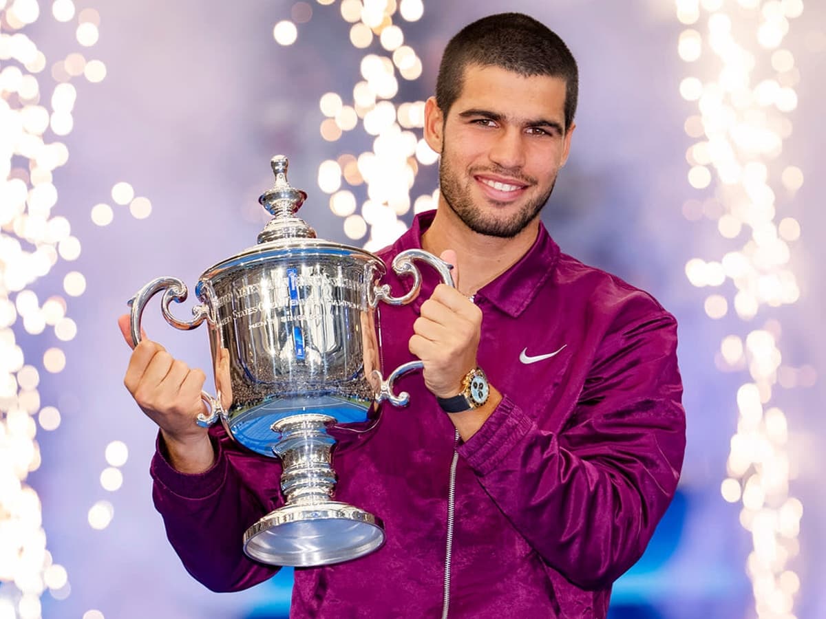 Rolex and sports tennis us open 2025 carlos alcaraz roller alcaraz