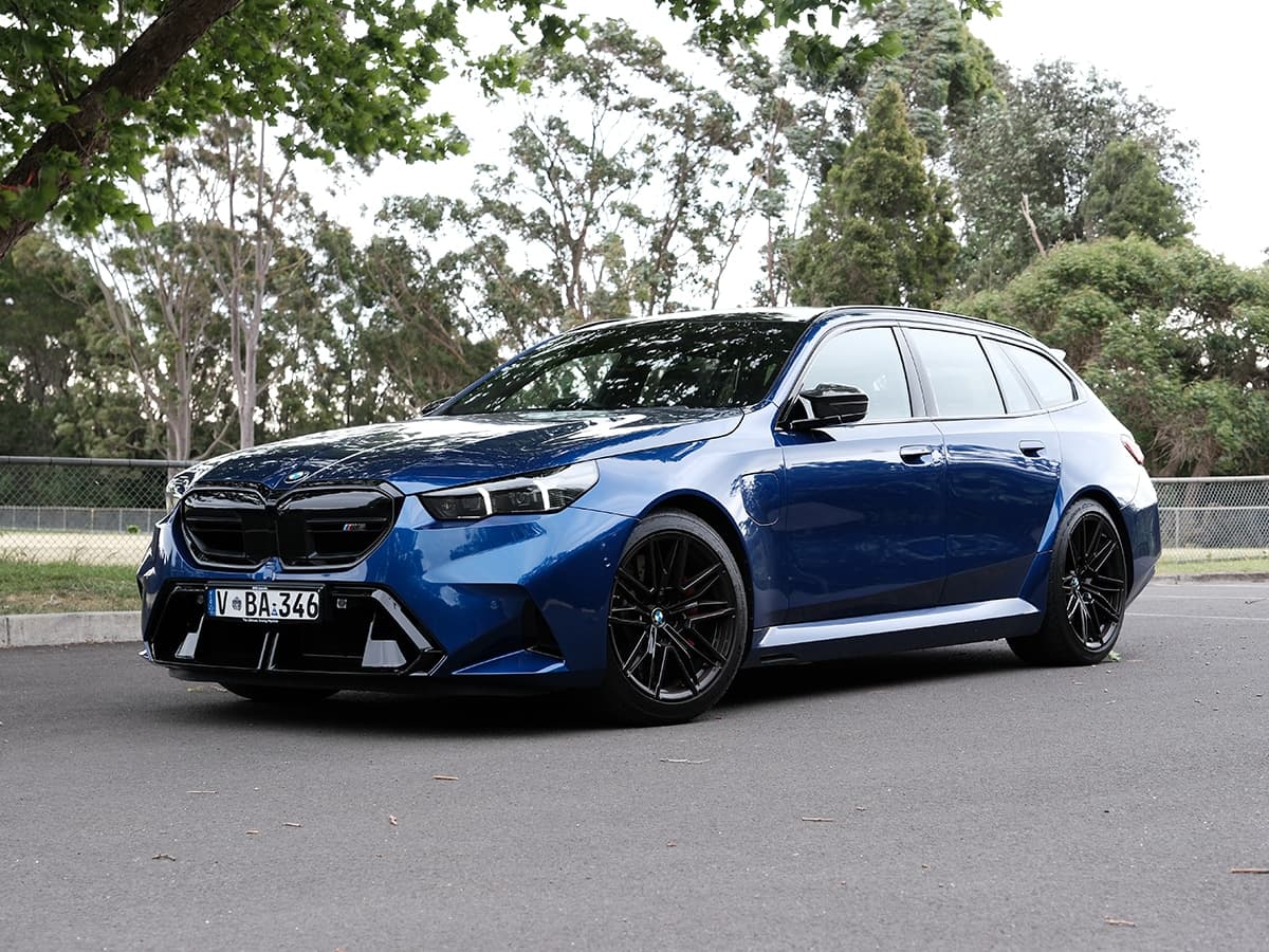 2025 bmw m5 touring review front on feature