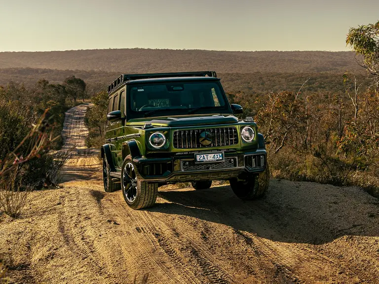 Mercedes amg g63 offroad pro climbing hill
