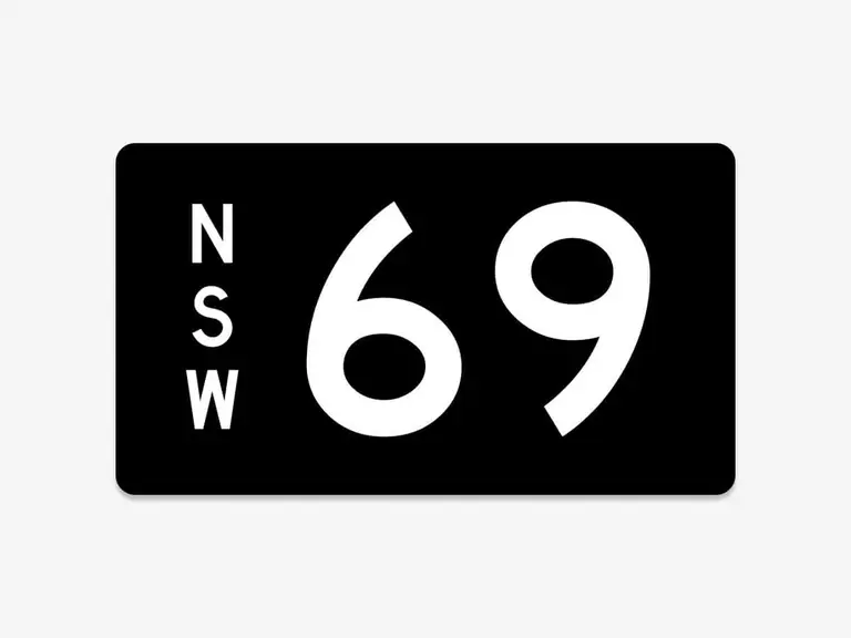 Nsw 69 heritage plate