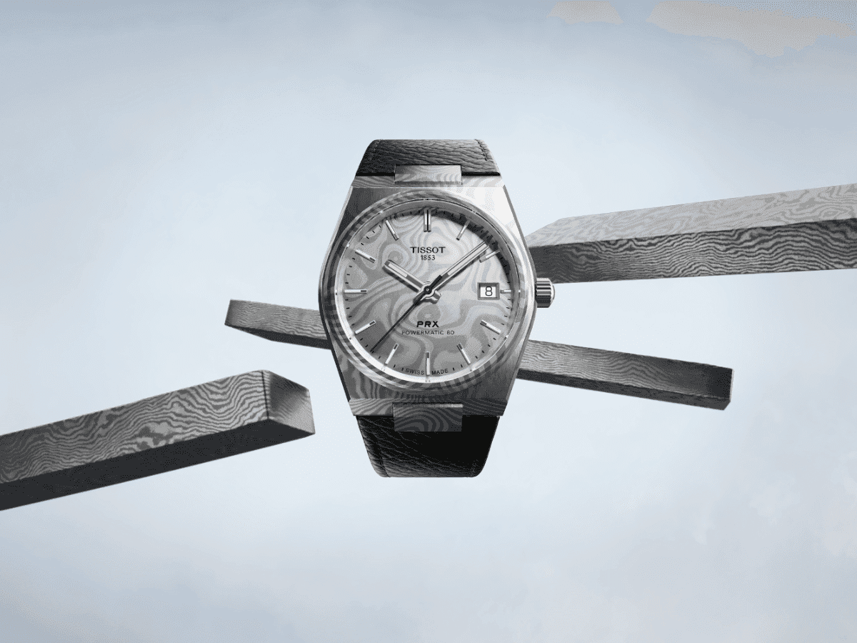 Tissot PRX Damascus Steel 38mm | Image: Tissot