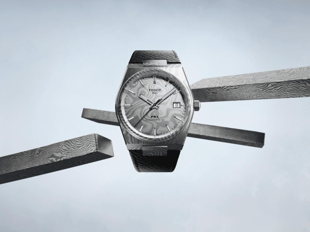 Tissot PRX Damascus Steel 38mm | Image: Tissot