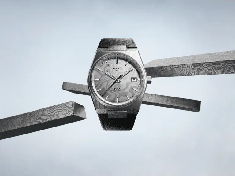 Tissot PRX Damascus Steel 38mm | Image: Tissot