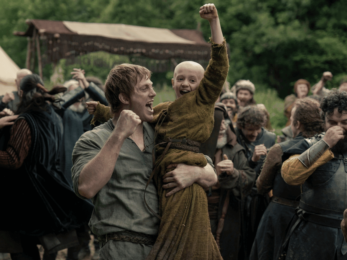 Peter Claffey as 'Dunk' and Dexter Sol Ansell as 'Egg' in 'A Knight of the Seven Kingdoms'