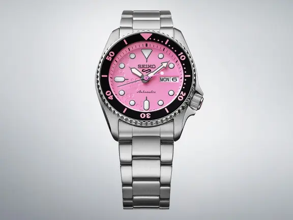 Seiko 5 sports srpm07k pink panther limited edition