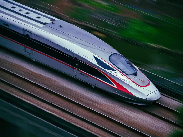 High speed rail unsplash