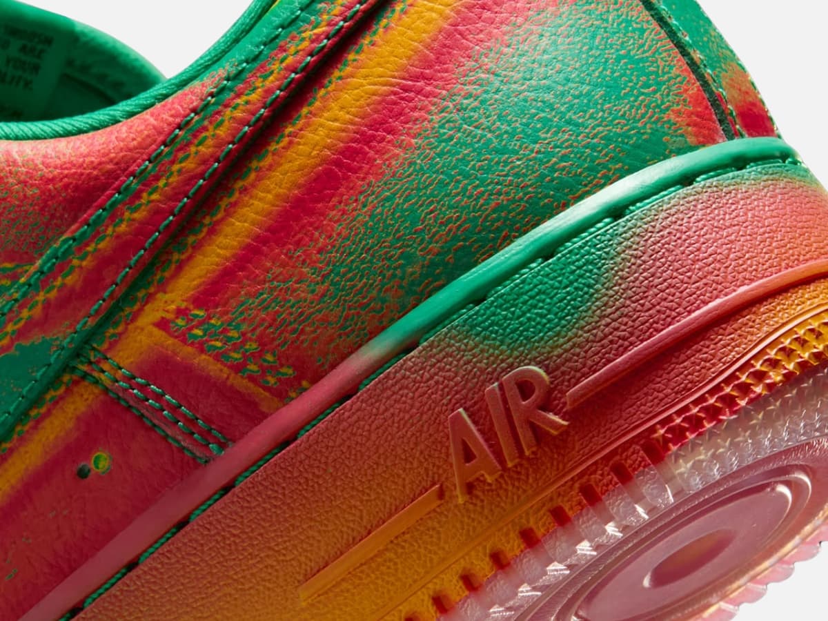Air force 1 low heat map stadium green and laser orange 2